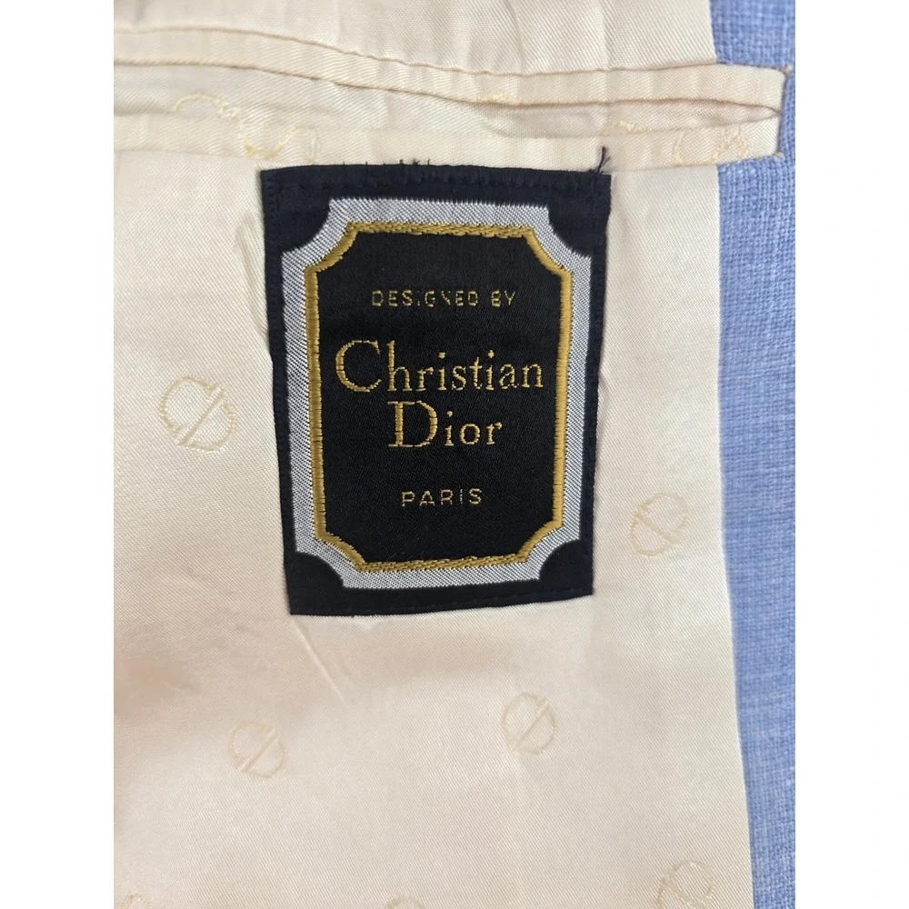 Christian Dior Sport Coat Mens 39R Hart Schaffner & Marx Blue Patch Pocket *